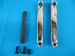 Bike Bmx Bicycle V-ridge Crank Cromo Chrome 3 Piece Set 175 Mm With Axle -new. Fixed Price $90.00.