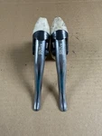 Shimano Exage BL-A351, Brake Levers, Grey Anodised, White Hoods. Fixed Price $15.00.
