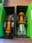 Hope RS4 142/12MM Cl Disc Road Front & Rear Hubs Bundle Orange Shimano HG11 28H. Fixed Price $289.99.