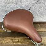 Vintage Persons Bicycle Saddle Seat Brown Genuine Leather 90S 99 Cruiser Spring. Fixed Price $199.99.