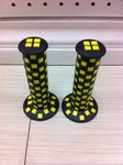 Old School Bmx Bicycle Day Luen 800 Checkerboard Grips Yellow/black. Fixed Price $10.99.