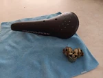 81 Viscount Mongoose Saddle With Stamped Guts. Fixed Price $125.00.