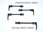Dt Swiss Rws Mtb Thru Bolt Axles: Three 9 100MM Front; One 135MM. Fixed Price $39.00.