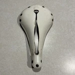 Selle An-antomica Titanico X Saddle. Rare White. Fixed Price $75.00.