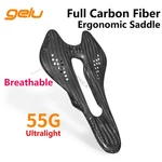 Gelu Full Carbon Road Bike Saddle Bicycle Racing Seat Breathable Ultralight 55G. Fixed Price $98.99.
