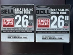 Lot Of Bell 26 Self Sealing Bike Inner Tube Fits 1.75 X 2.25. Fixed Price $16.95.