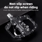Rockbros Mtb Lock/flat Pedals Double Sealed Clipless Spd Cleats Ultralight. Fixed Price $25.79.