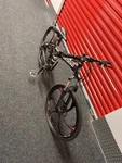Outroad R-100 Folding Mountain Bike 26IN Black Red Disc Brake Full Suspension. Fixed Price $222.50.