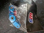 WARP9 S-LINK.75-4 V2: Rear Suspension Linkage Riser Surron Light Bee Blue. Fixed Price $68.00.