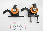 Paul Components Klamper - Flat Mount Black/orange Short Pull Disc Brake Calipers. Fixed Price $489.99.
