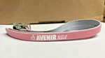 Nos Vintage Avenir Toe Clip Leather Straps - Pink, Made France. Fixed Price $59.99.