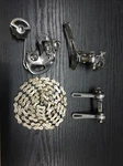 Vintage Suntour Ar/arx Derailleur Group Set, Downtube Shifter, Mount And Chain. Fixed Price $79.99.