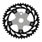 Pro+ 44 Teeth Alloy Chainring 913A 1/2 X 1/8 Black/chrome.. Fixed Price $21.42.