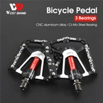 West Biking Bicycle Pedals 3 Sealed Bearing Aluminum Mtb Road Bike 9/16. Fixed Price $26.98.