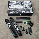 Subrosa Rose Cranks Black Bmx Bike Fit Kink Cult Shadow Fiend Bsd. Fixed Price $189.99.