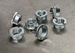 New Single Sugino Serrated Steel Track Bmx Silver Chainring Nut Fixed Gear Fixie. Fixed Price $5.19.
