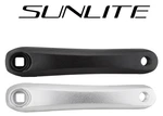 Crankarm Left Hand Sunlite 170 175MM Lp Silver Black Horizontal Square. Fixed Price $32.98.