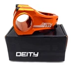 Deity Components Copperhead Stem 42MM, 31.8 Clamp, +/-0, 1/8", Aluminum Orange. Fixed Price $89.95.
