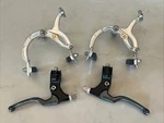 1980'S Chang Star 1000A Brake Calipers And Tech 3 Bmx Levers. Fixed Price $40.00.