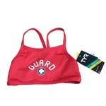 Tyr Women Lifeguard Reversible Diamondback Swimsuit Top Red Sz Xs $74 Nwt. Fixed Price $26.97.