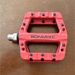 Bonmixc Red Flat Platform Mountain Bike Pedals 9/16 With Pins Set. Fixed Price $22.90.