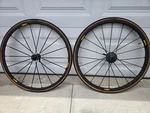 Mavic Ksyrium Slr 700C Road Bike Wheelset Clincher W/ Gp 5000 Tires. Fixed Price $450.00.