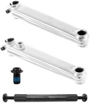 Bikes Crankarm Set Bmx V-ridge Cromo 175 3PC 19MMX8T Spline W/bb Axle (white). Fixed Price $98.00.
