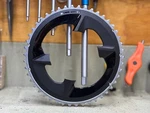 Sram Rival 2X12-SPEED Outer Chainring 46T, 107 Bcd, Black, For Use W/ 33T Inner. Fixed Price $75.00.