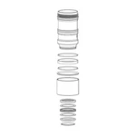 Rockshox Monarch Debonair Can Assembly 184X44MM For Rl & Xx Rear Shocks. Fixed Price $110.38.