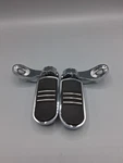 Motorcycle Highway Pegs Crash Bar Adjustable Foot Compatible With Softail.... Fixed Price $24.99.