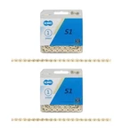 Kmc Bmx Single Speed Cruiser Bike Chains 1/2 1/8 112 Link Gold Steel.. Fixed Price $34.49.