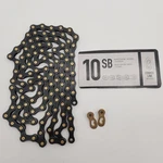 Wippermann Connex 10SB 10-SPEED 114L Black W/ Gold Pin Bike Chain No Package. Fixed Price $59.90.