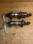 Vintage Shimano Stx Front And Rear Hub FH-MC30-CH/HB-MC30-CH 32 135 Mm. Fixed Price $74.99.
