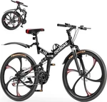 Outroad R-100 Folding Mountain Bike 26" Full Suspension Disc Brakes Black. Fixed Price $329.99.