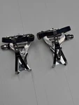 Shimano 600 Chrome Platform Pedals Toe Clips & Christophe Leather Straps Vgc. Fixed Price $49.99.