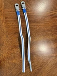 Vintage 1980S Campagnolo Toe Straps White With Blue Stripe - Nos. Fixed Price $89.00.