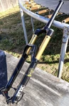 Fox 34 Factory 27.5" Boost 110 Suspension Fork 130MM Tapered Lockout Black. Fixed Price $400.00.