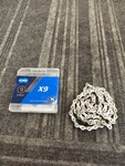 Kmc X9 116 Links Non-directional 9-SPEED Bicycle Chain 1/2"X11/128" Silver/gray. Fixed Price $19.71.