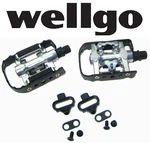 Wellgo C002 Spd Clipless 1 Side & Platform Bike Pedals Fits Shimano. Fixed Price $45.50.
