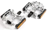 Xlc Bear Trap Mtb Platform Pedals 9/16" Alloy Removeable Reflectors Silver 443G. Fixed Price $19.95.