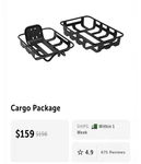 Lectric Xp 3.0 Cargo Basket Pack / Universal Mounting. Fixed Price $130.00.