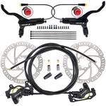 Bike Hydraulic Disc Brake 180MM Rotor 4 Piston Black 2-PIN H876E Electric Led. Fixed Price $209.99.