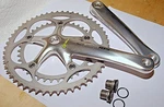 Shimano 105 FC-5502 9-SPEED Double Crankset 175MM 53-39T Sg-b Chainrings Mint!. Fixed Price $110.50.
