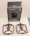 Rockbros Mountain Bike Pedals Mtb Cnc Aluminum Non-slip Sealed Bearings 9/16". Fixed Price $25.50.