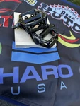 1998 Haro Fusion LU-313 Pedals Bmx Black 1/2 Large Platform. Fixed Price $25.00.