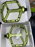 Oneup Components Aluminum Platform Pedals, Green. Fixed Price $150.00.