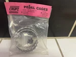 Vintage Nos Crupi Pro Round Pedal Cages. Fixed Price $400.00.