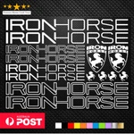 Iron Horse - 14 Vinyl Decals Stickers Sheet Bike Frame Cycling Bicycle. Fixed Price $17.82.