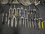 Vintage Suspension Forks, 26" Rockshox, Manitou, Specialized, Rst. Etc. Fixed Price $550.00.