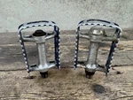 Mks BMX-7 Blue 9/16 Vintage Pedals. Fixed Price $49.00.
